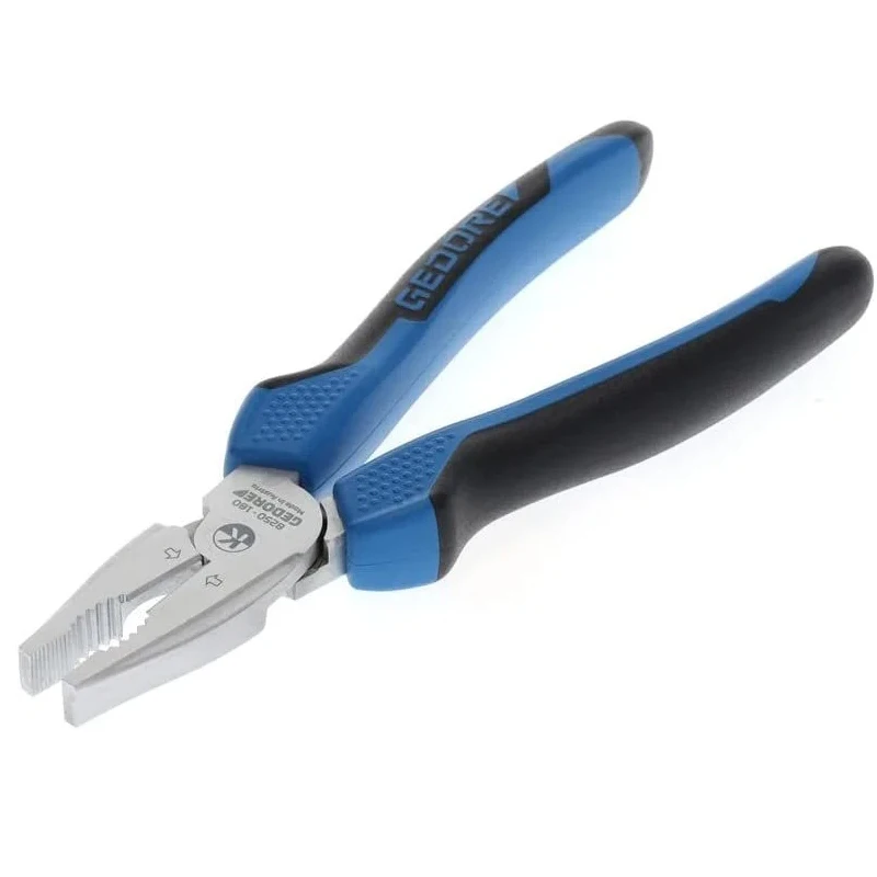 Gedore 8250-180 JC Labor-saving Wire Pliers Induction Hardened Precision Cutting Edge Hardness 62-64 HRC Convenient And Fast