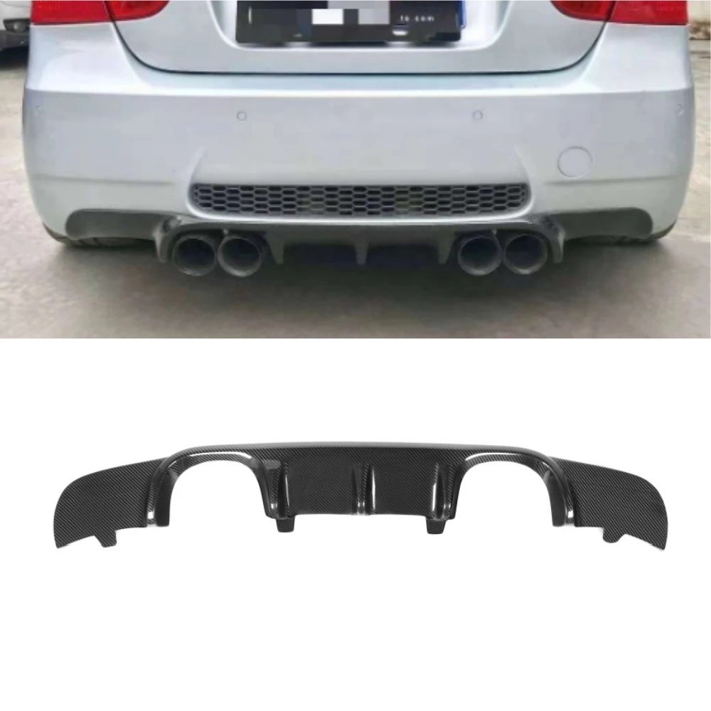 

NEW HM Style Carbon Fiber Rear Diffuser for BMW E90 M3 2009-2013 High Quality Double Side Double Exit Bumper Upgrade New