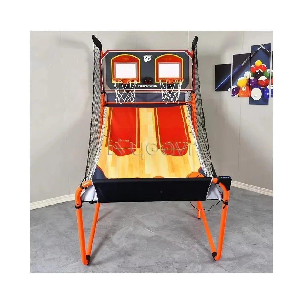 التجارية رخيصة جديدة التسلية الإلكترونية للأطفال بارك ممر اطلاق النار المدرب لعبة كرة السلة آلة للبيع #3