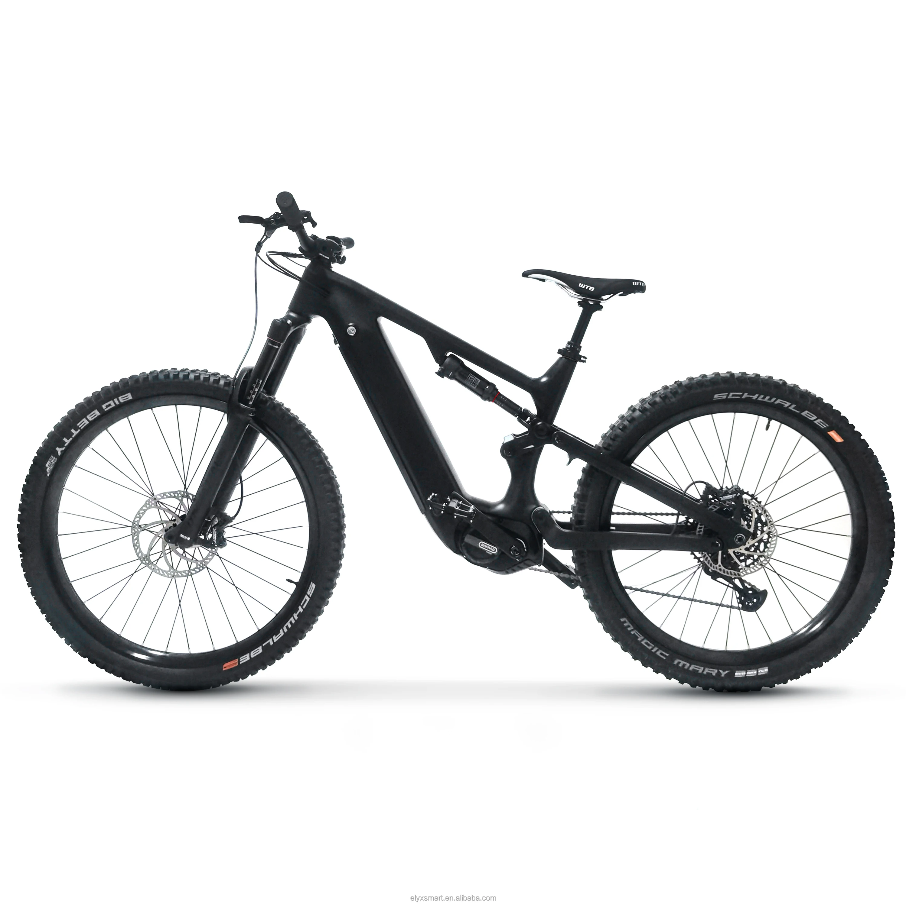 

ATV&UTVTarzen Electric Mountain Bike Factory Wholesale Carbon Fiber Frame Down Hill Full Suspension 500W Bafang Motor Electric B