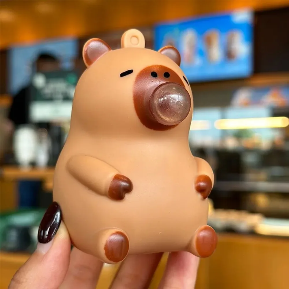 

Капибара, выпускающая пузыри, музыкальная игрушка-антистресс, игрушка для снятия стресса, Руби, выпускающая пузыри, подвеска, брелок, антистресс-гаджет, женский.