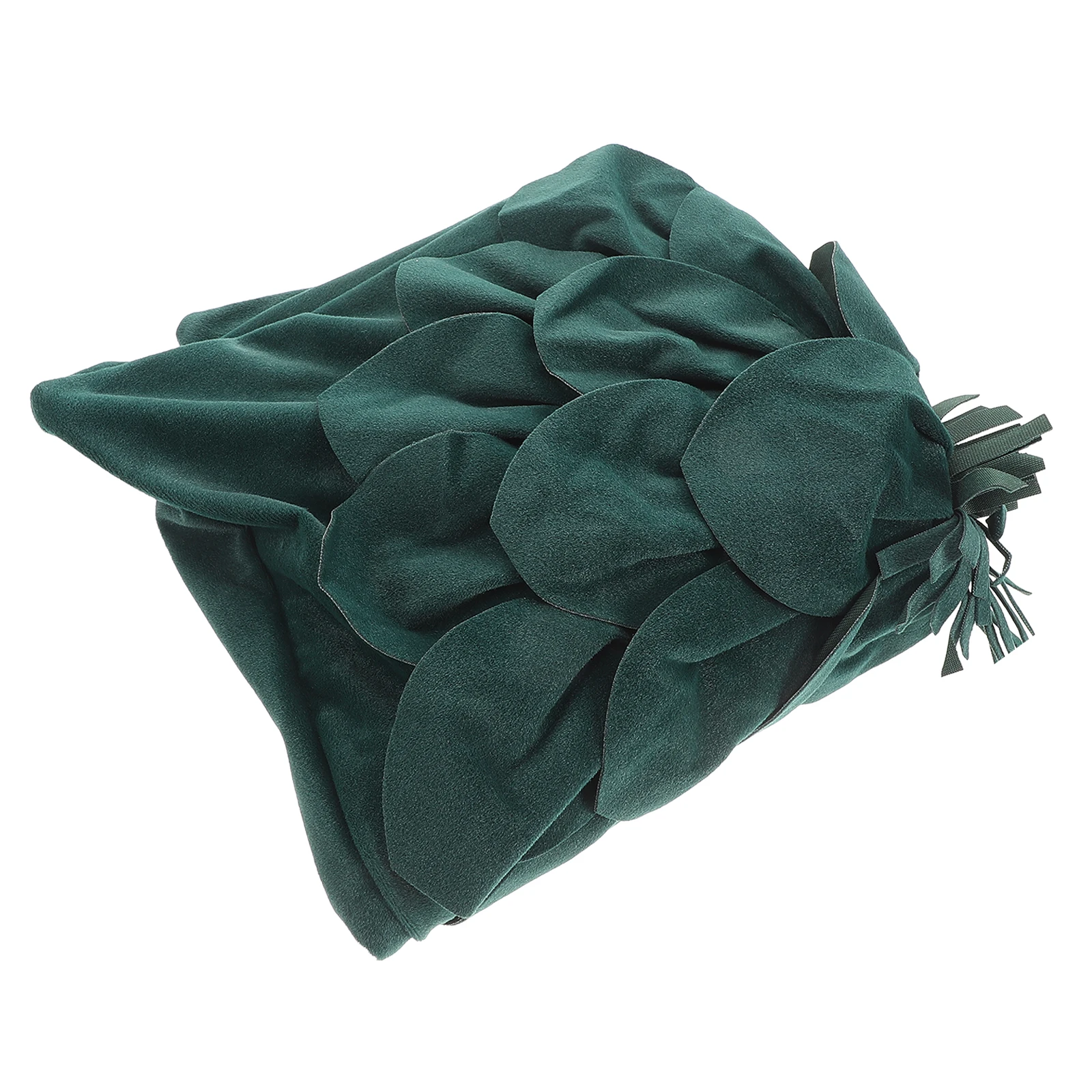 

Christmas Petal Cover 18X18 Green Fabric Soft Decorative Cushion Sleeve Fall Home Decor Throw Pillow Case Sofa Bed Car