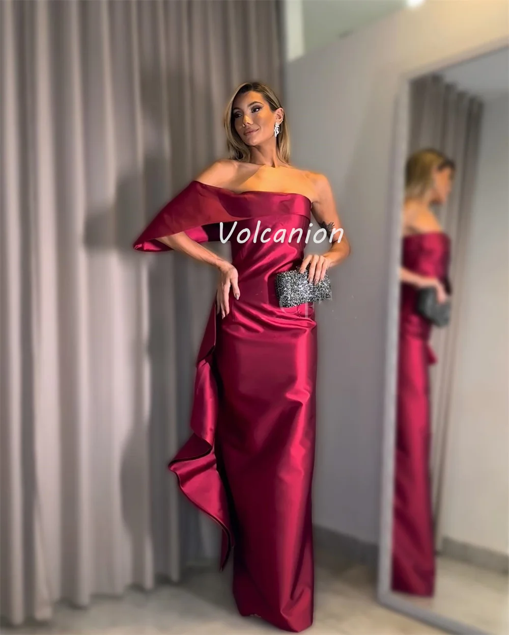 Изысканные высококачественные шармезные рюшами и драпированными складками по индивидуальному заказу, прямые длинные платья на одно плечо, сексуальные платья для особых случаев на заказ