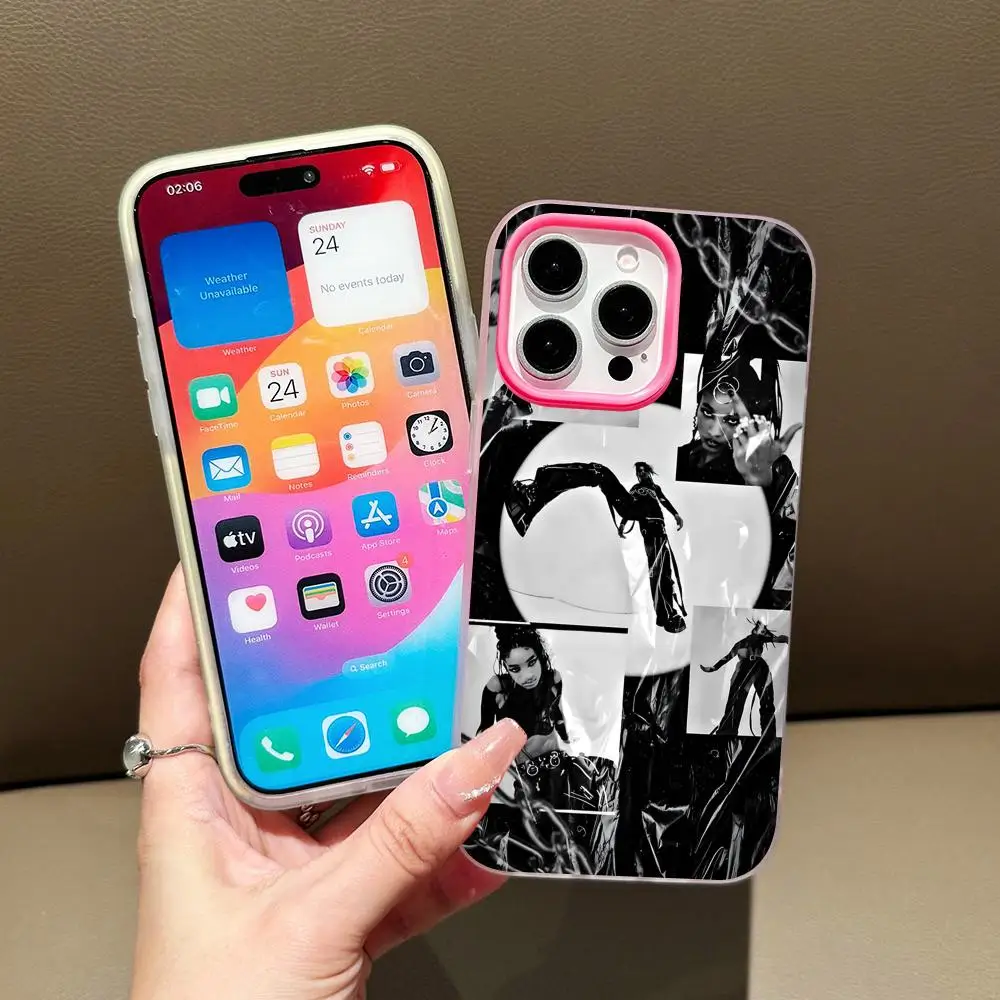 

Willow Smith Jelly Double layer Rose Red Mobile Phone Case for iPhone 17 16 15 14 13 12 11 Air Pro Max Plus Protective