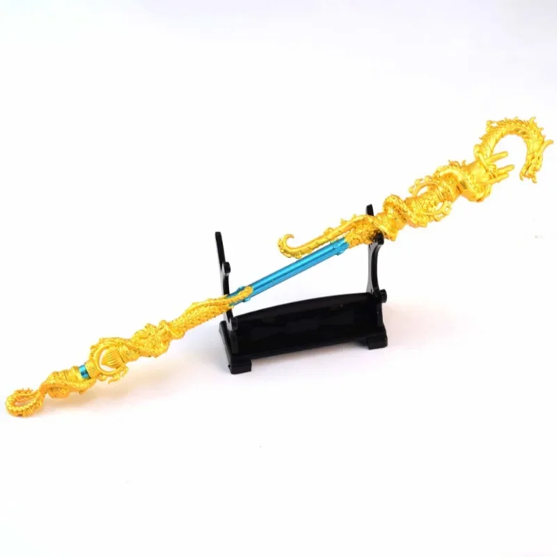 25 cm Mito Nero: Wukong Flying Dragon Staff Periferiche di Gioco Arma Action Figure Modello Ornamenti Desktop Display Regalo Giocattoli