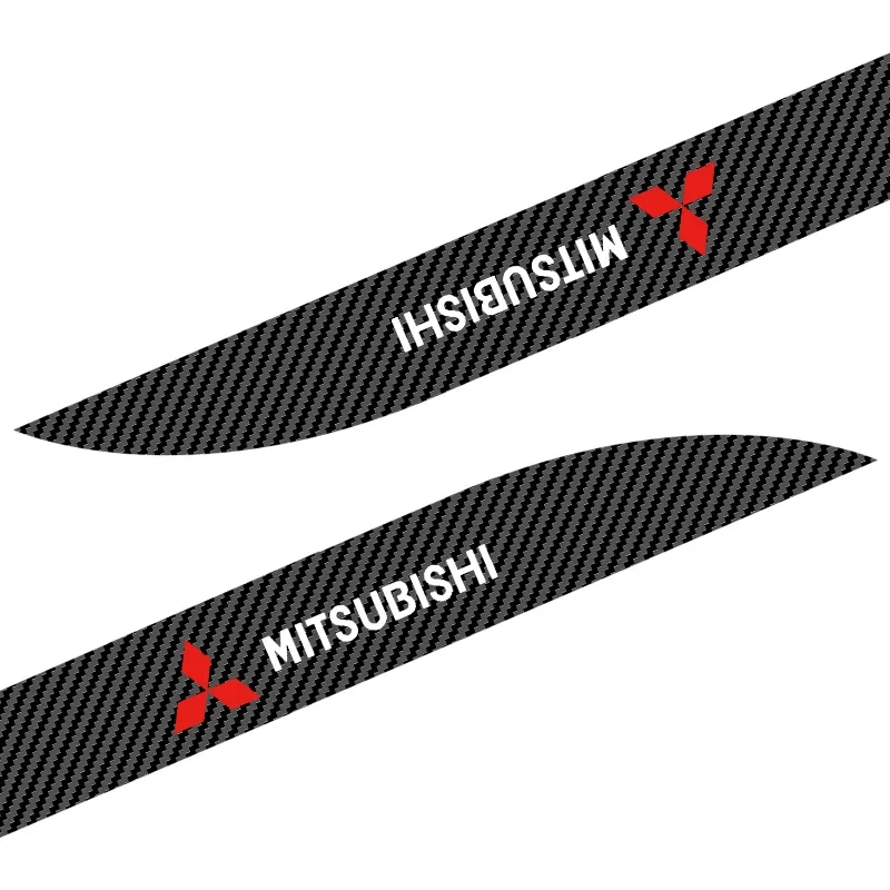 ملصق حماية الجسم من ألياف الكربون للسيارة ، عتبة التنورة الجانبية ، ميتسوبيشي Asx ، لانسر ، باجيرو ، L200 ، ديليكا ، كسوف ، ميراج ، 2 في كل مجموعة #3