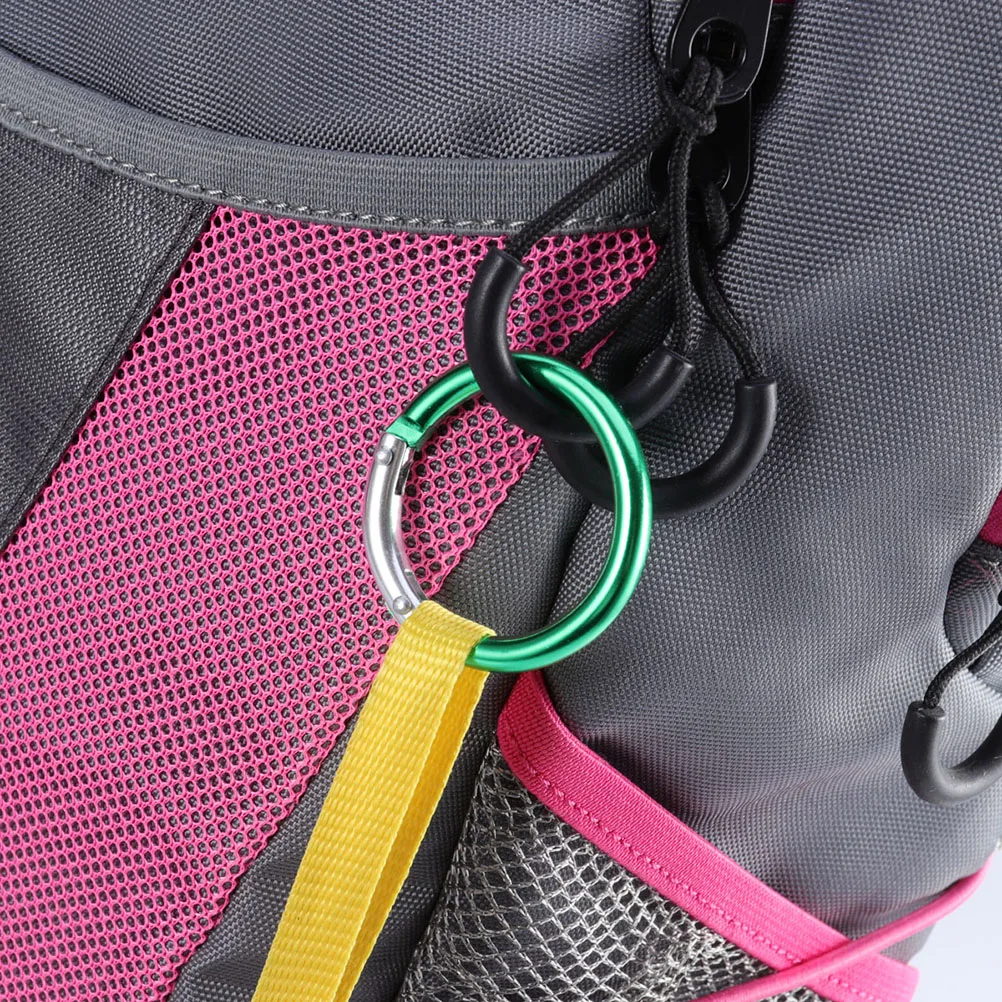 

6 PCS Carabiner Random Color Key Hook Portable Aluminum Alloy Lightweight Hangers