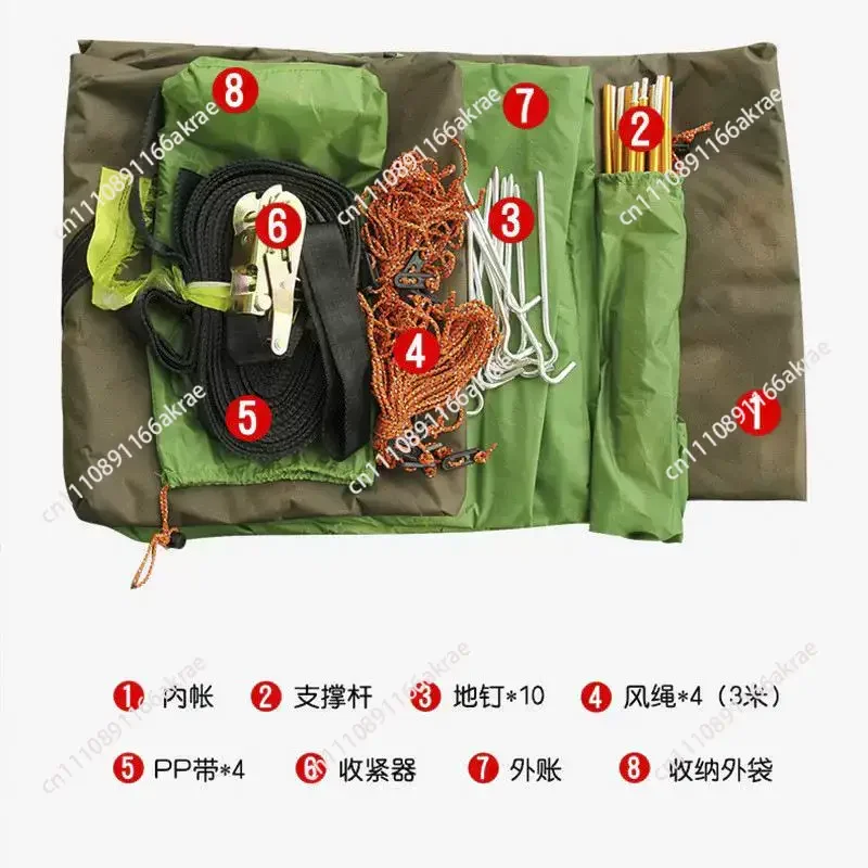 for Green portable camping tree net hanging tree tent, canopy go on road trip tent, camping mosquito net hammock