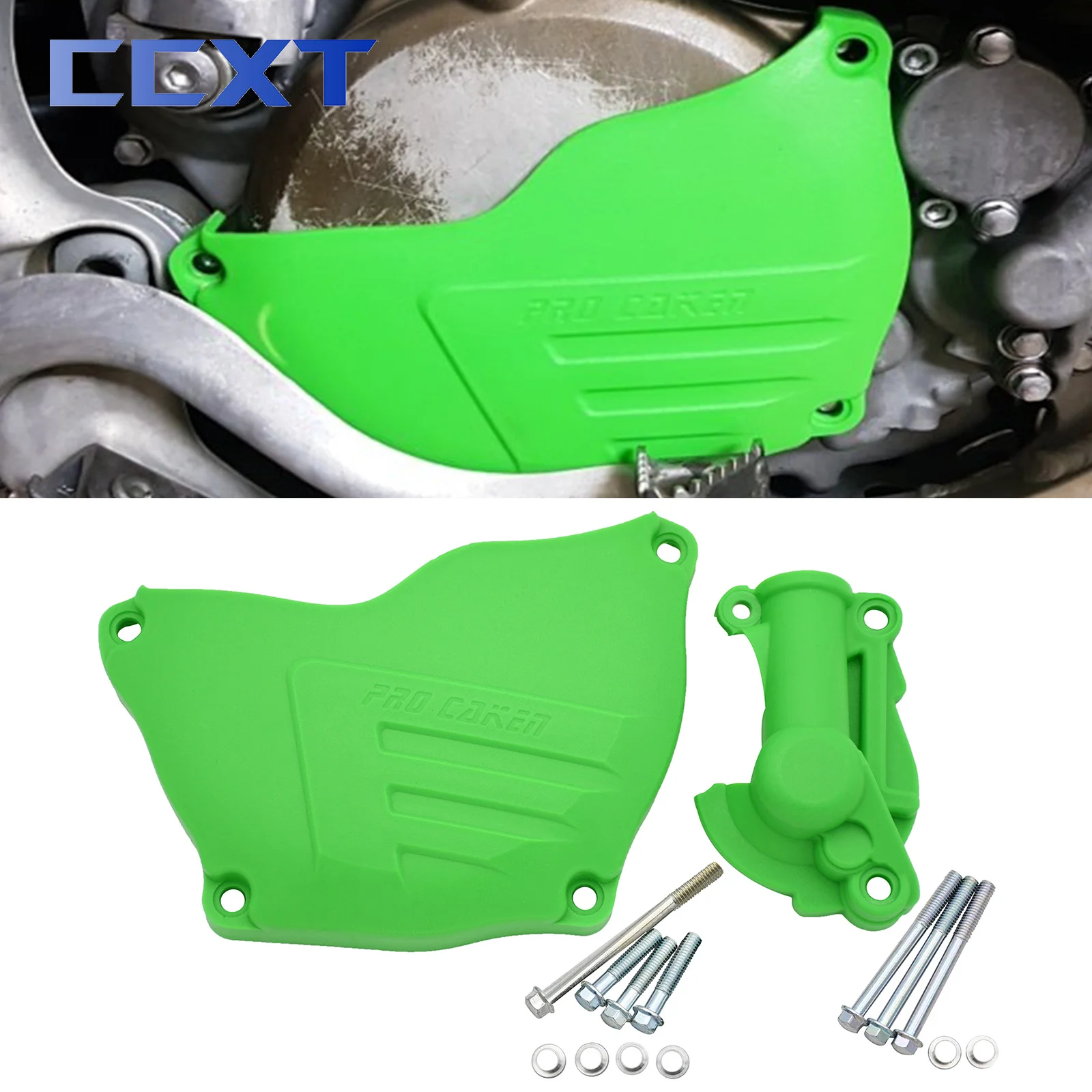 Motorcycle Water Pump Cover Protector Clutch Guard For Kawasaki KX250F 2004 2005 2006-2017 KX 250F Dirt Bike Universal Parts