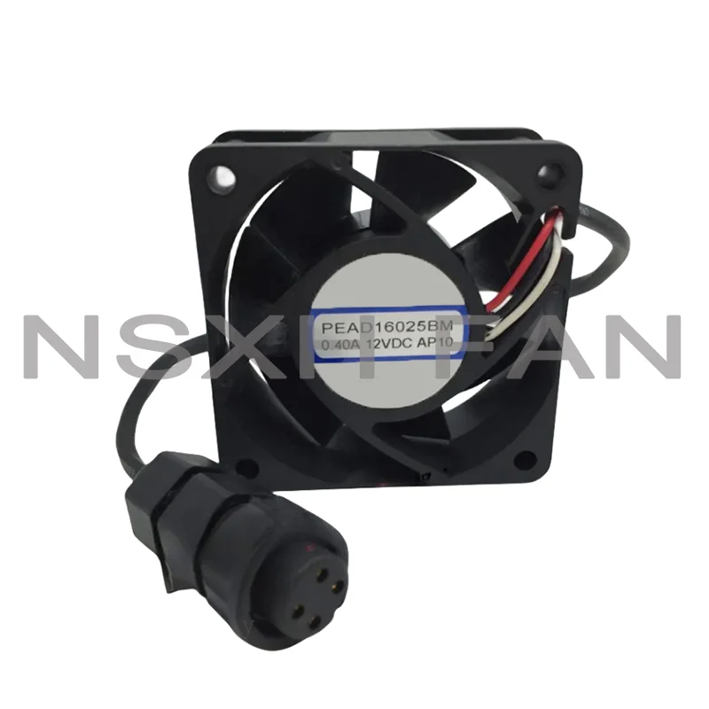 New PEAD16025BM 6cm 6025 60X60X25MM DC 12V 0.40A IP68 Waterproof Fan AP10 COOLING FAN