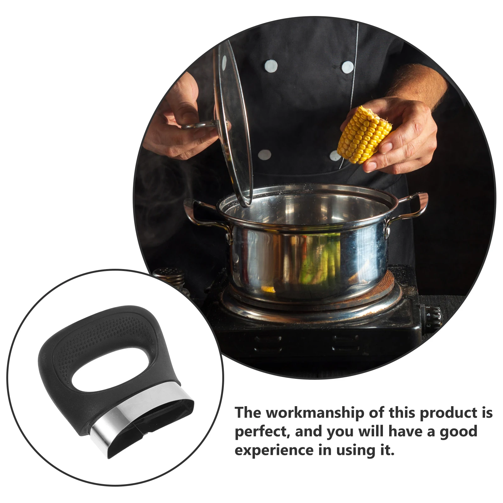 

2pcs Pot Side Handle Compact Replacement For Sauce Pan Steamer Milk Pot Bakelite Kitchen Gadget Sturdy Grip