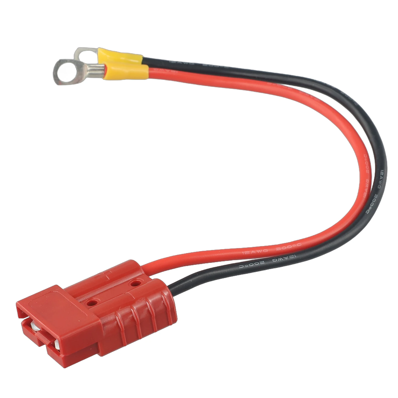 12AWG 50A Charging Cable Compatible with M8 Post and for Ring Terminal Connections for Solar Panel Arrays and Battery Banks