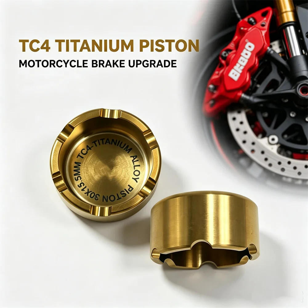 Gr5 Titanium Alloy Brake Caliper Piston For Brembo Frando Mingzhe Crab Radial Caliper Motorcycle Upgrade Part 25/27/30/34x15.5mm