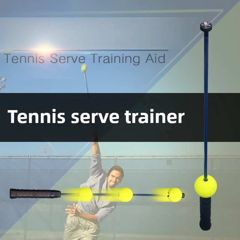 

Portable Tennis Service Trainer Beginner Tennis Swing Trainer Lightweight Balls Training Device Professional Sports Equipment