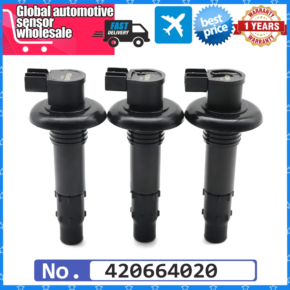 

Ignition Coil Kit 420664020 For SeaDoo GTIStick GTX GTS GTR RXT RXP WAKE 4-TEC 4TEC 130 155 185 420-664-020 296000307 290664020