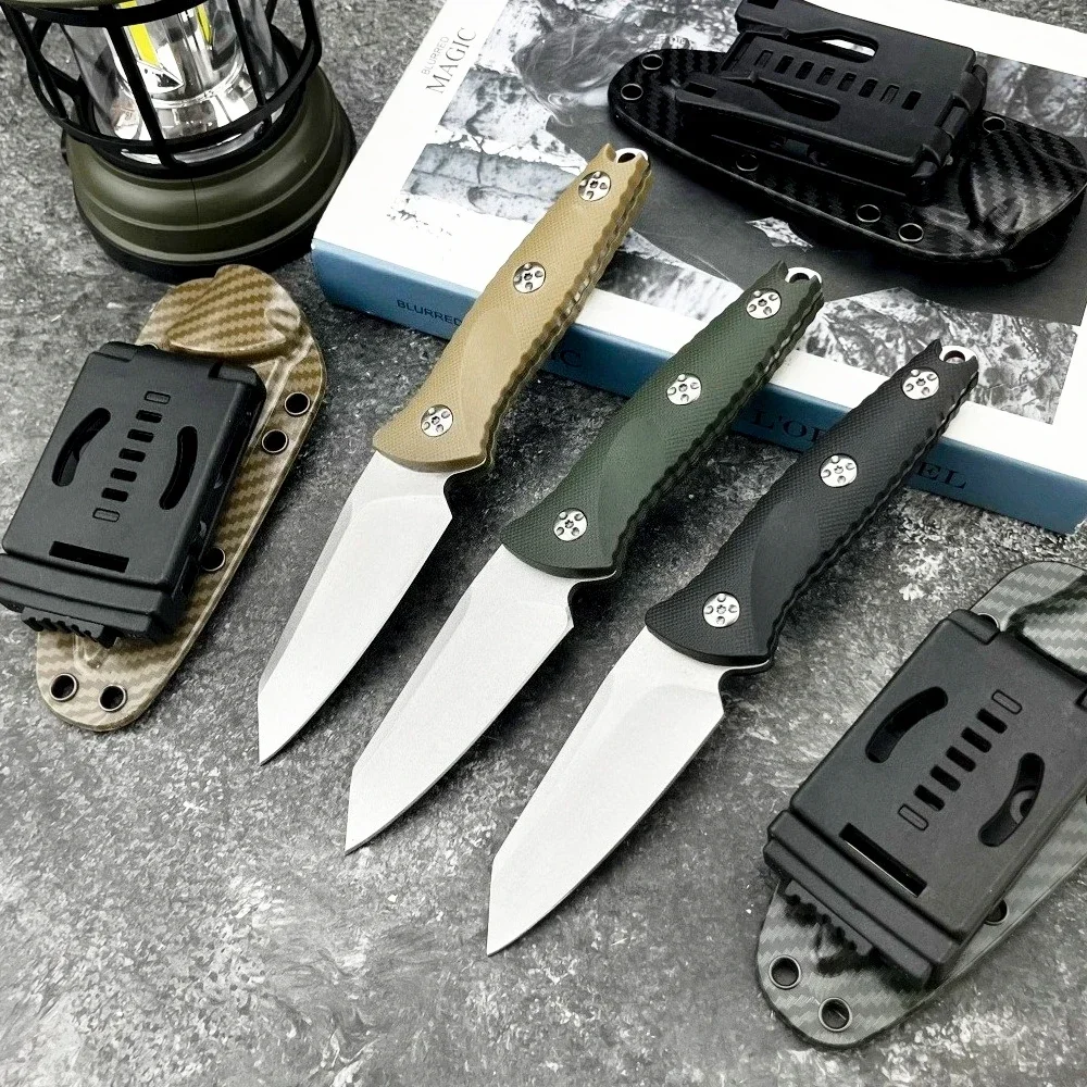 93M Fixed Blade Knife 8Cr13Mov Blade Nylon Fiber Handle Sheath Outdoor Obstacle Clearing Survival Wild Emergency Rescue Tool