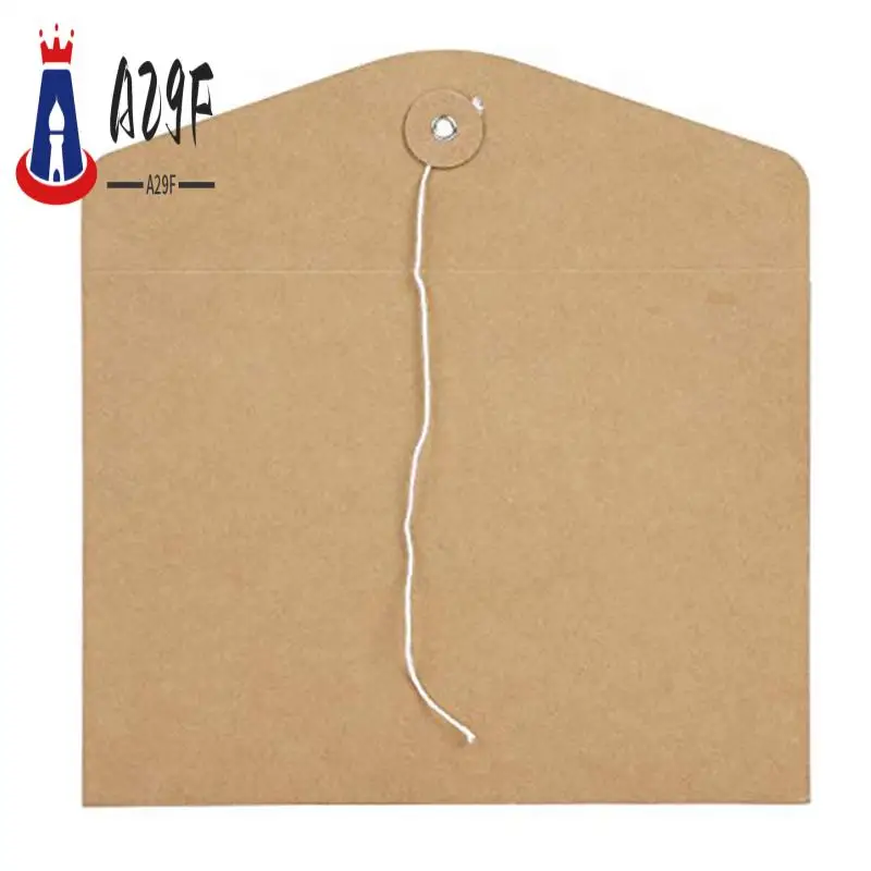 

A29F-10Pcs Kraft String Envelope File Folders A5 Letter Size Document Organizer For Office School