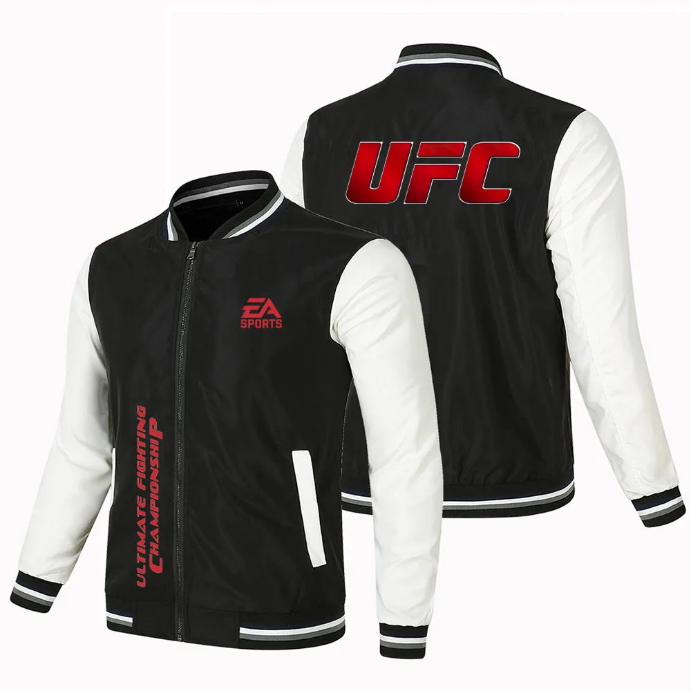 

Men's and Women's Cutdoor Sports Jackets, Sun Protection Jackets, UFC Classic Black Baseball Jackets, UFC Printed Sacing Jackets
