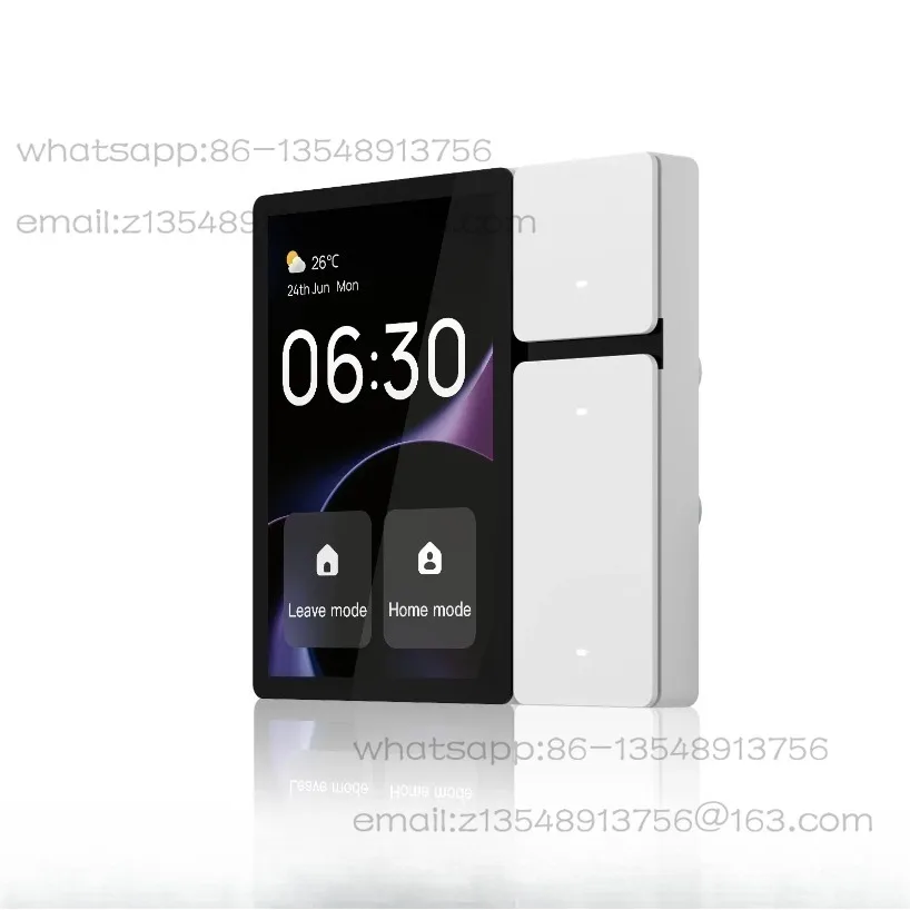 

3,5-дюймовый интеллектуальный центральный экран управления, архитектура, встроенный инфракрасный пульт дистанционного управления, 3-позиционный кнопочный переключатель TPP06