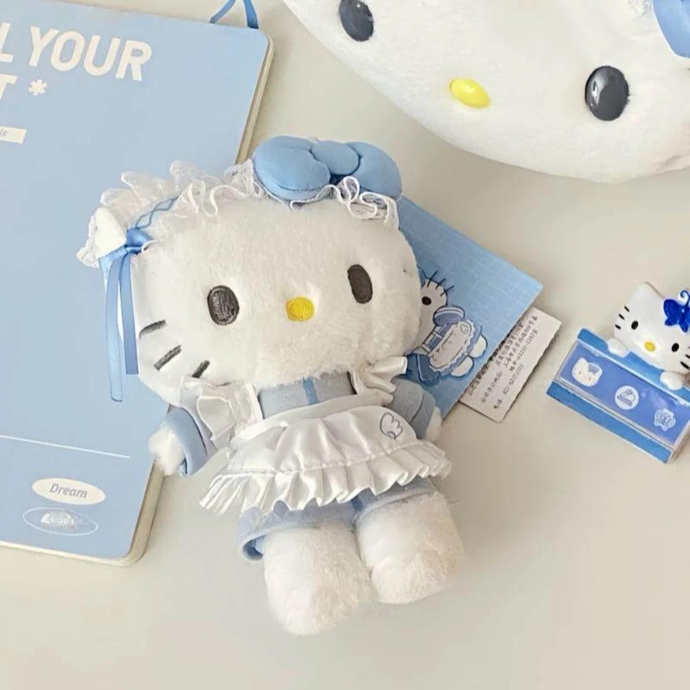 

Плюшевая кукла-брелок Sanrio в стиле Blue Fantasy: Hello Kitty и Куроми, подвеска для сумки, украшение, подвесные украшения