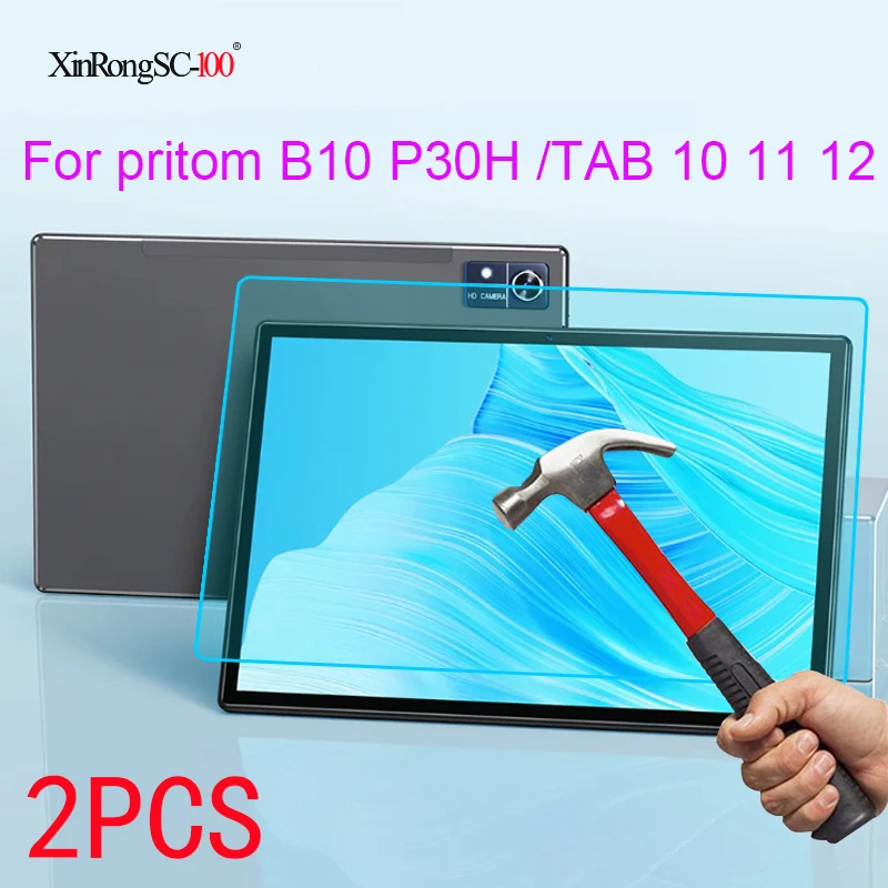 9H Tempered Glass Film Screen Protector For pritom B10 P30H /TAB 10 11 12 10.1 inch Tablet TAB10 TAB11 TAB12