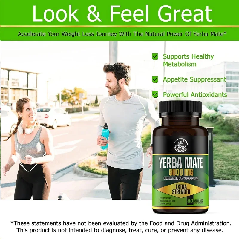 Each capsule contains 60 milligrams of caffeine, used to cleanse natural energy, with a concentration of 60 capsules