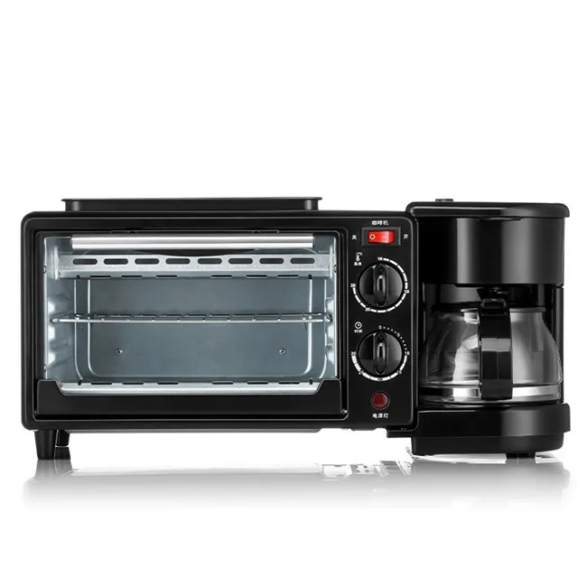 

2018 hot sale kitchenware 3 in 1 breakfast maker machine/coffee toaster oven with reasonable price