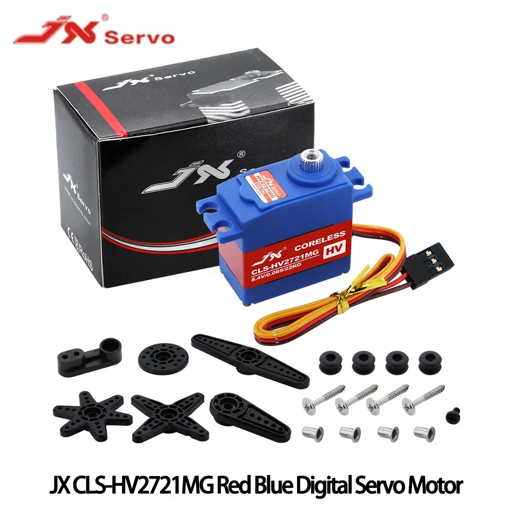 

Сервопривод JX CLS-HV2721MG IP67 Водонепроницаемый цифровой сервопривод без сердечника 22 кг · СМ (HV 6-8,4 В) для 1/8 RC Гусеничного дрона с неподвижным крылом/FPV/RC Car