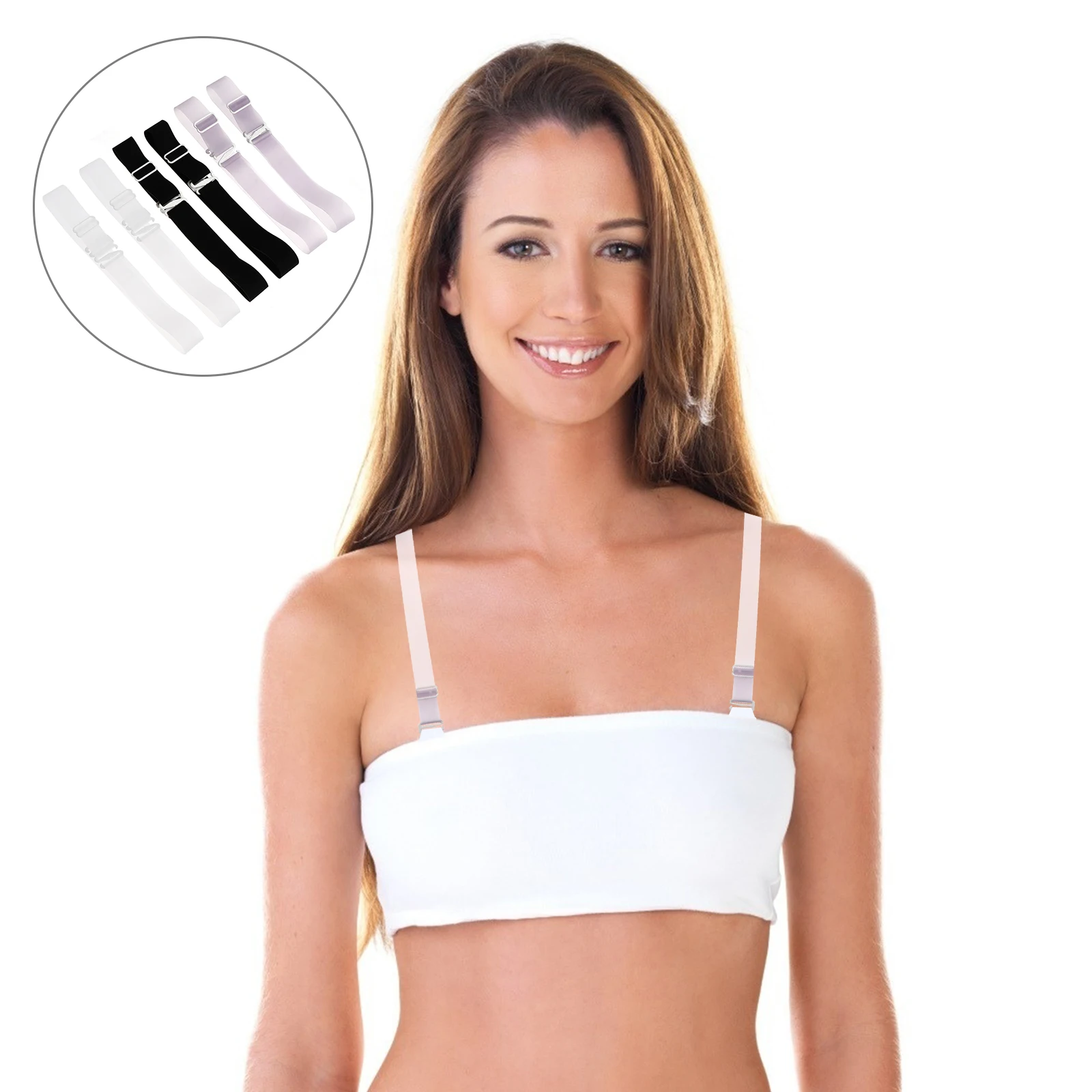 

Silicon Orthopedic Lingerie Shoulder Straps Replacement Bra Widen Clear Women Underwear Adjustable Invisible Strap Bras