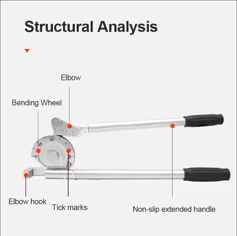 

Boruix Manual Pipe 16mm 19mm 22mm Bender Tube Bending Machine Tubing Bender For Aluminum Copper Steel Fuel Brake Lines