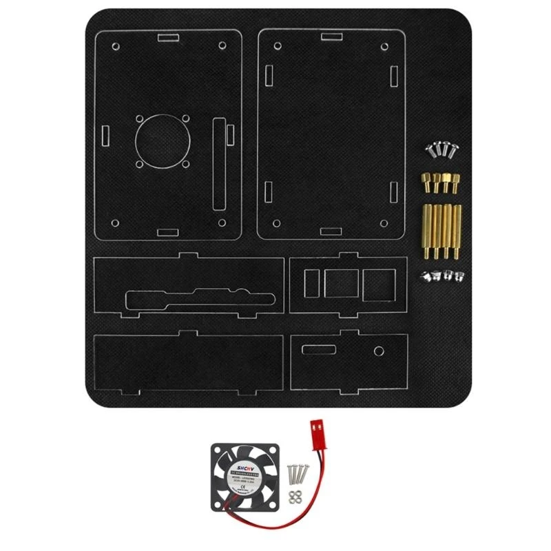 Campa casca transparente 62ka para laranja 5 caixa gabinete acrílico Caixa transparente com ventilador (opcional)