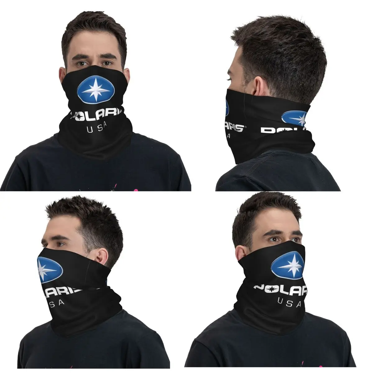 Polaris Logo Bandana Neck Gaiter Printed Wrap Mask Scarf Warm FaceMask Hiking Fishing Unisex Adult Winter