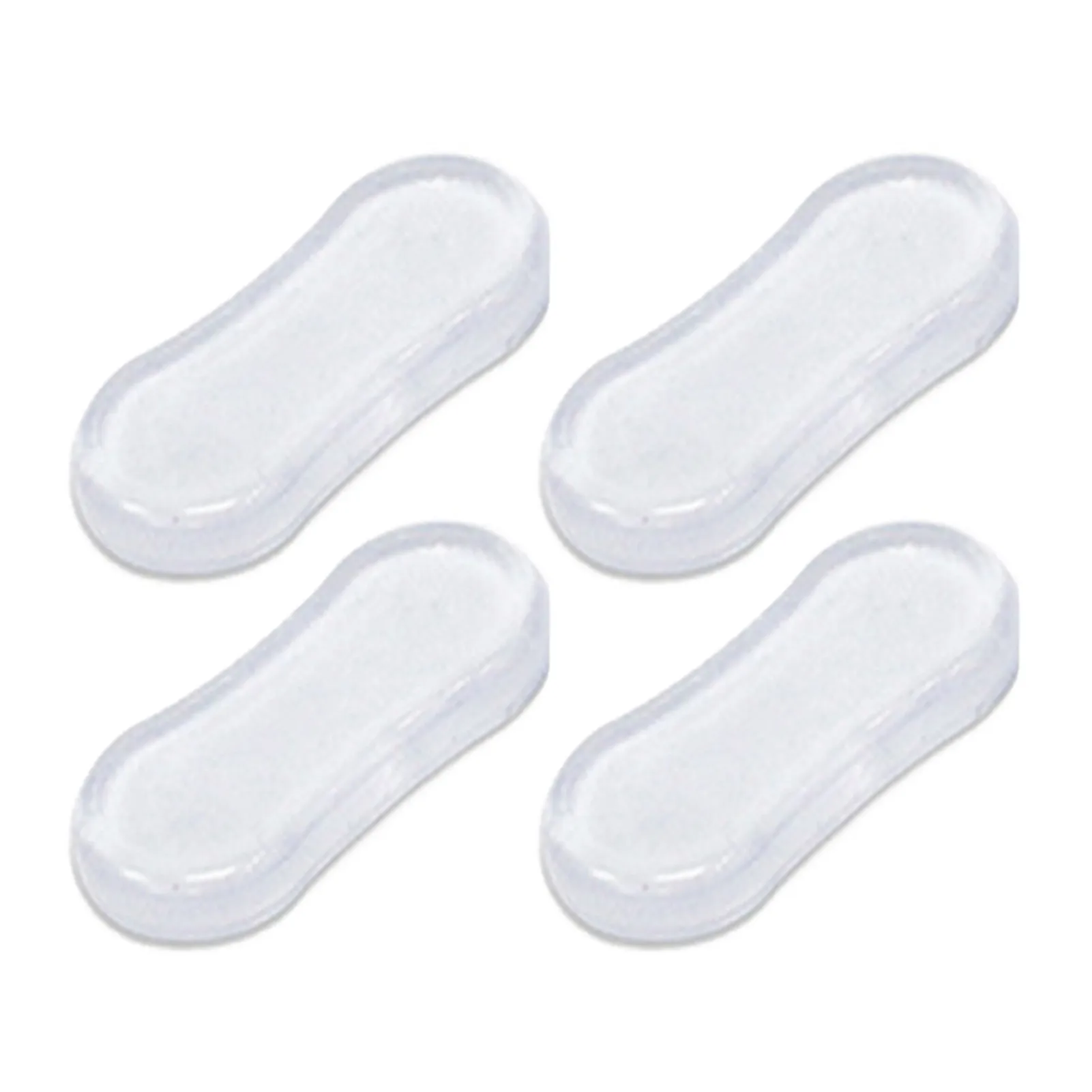 4 Pieces Toilet Seats Bumper Universal Toilet Lid Bumper Silicone Silicone Bumpers Pads For Families Hotels School Toilet