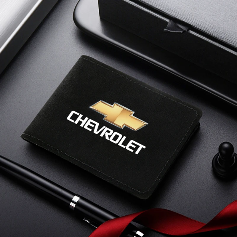 Couverture de permis de conduire de voiture en daim Anti-fourrure, étui pour Documents de conduite de voiture, porte-carte de crédit pour Chevrolet Cruze Captiva Lacetti Aveo