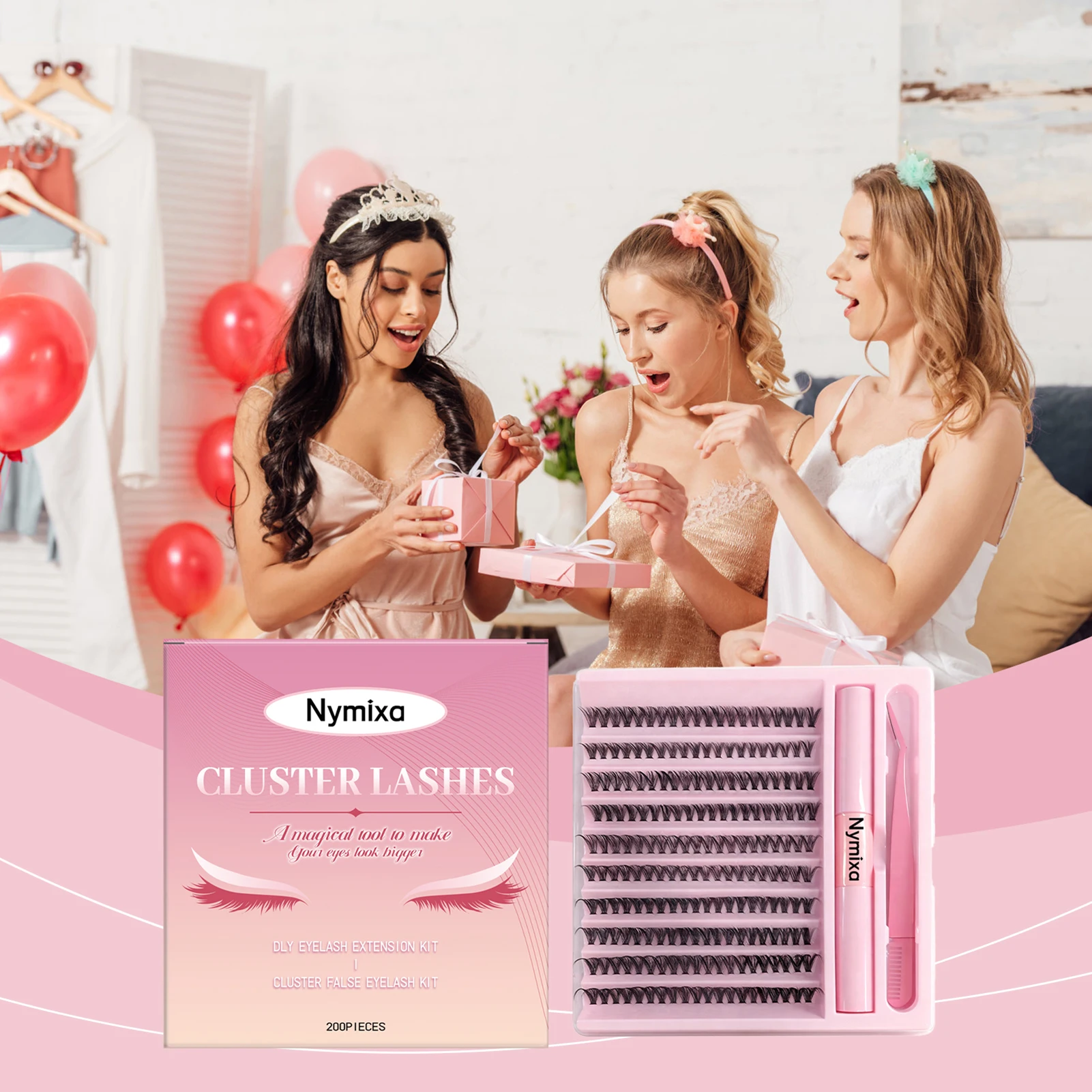 Lash Clusters Extension Kit Segmented Natural Looking Cluster Lashes Cluster Lash Extensions Lightweight Daily Makeup Routine