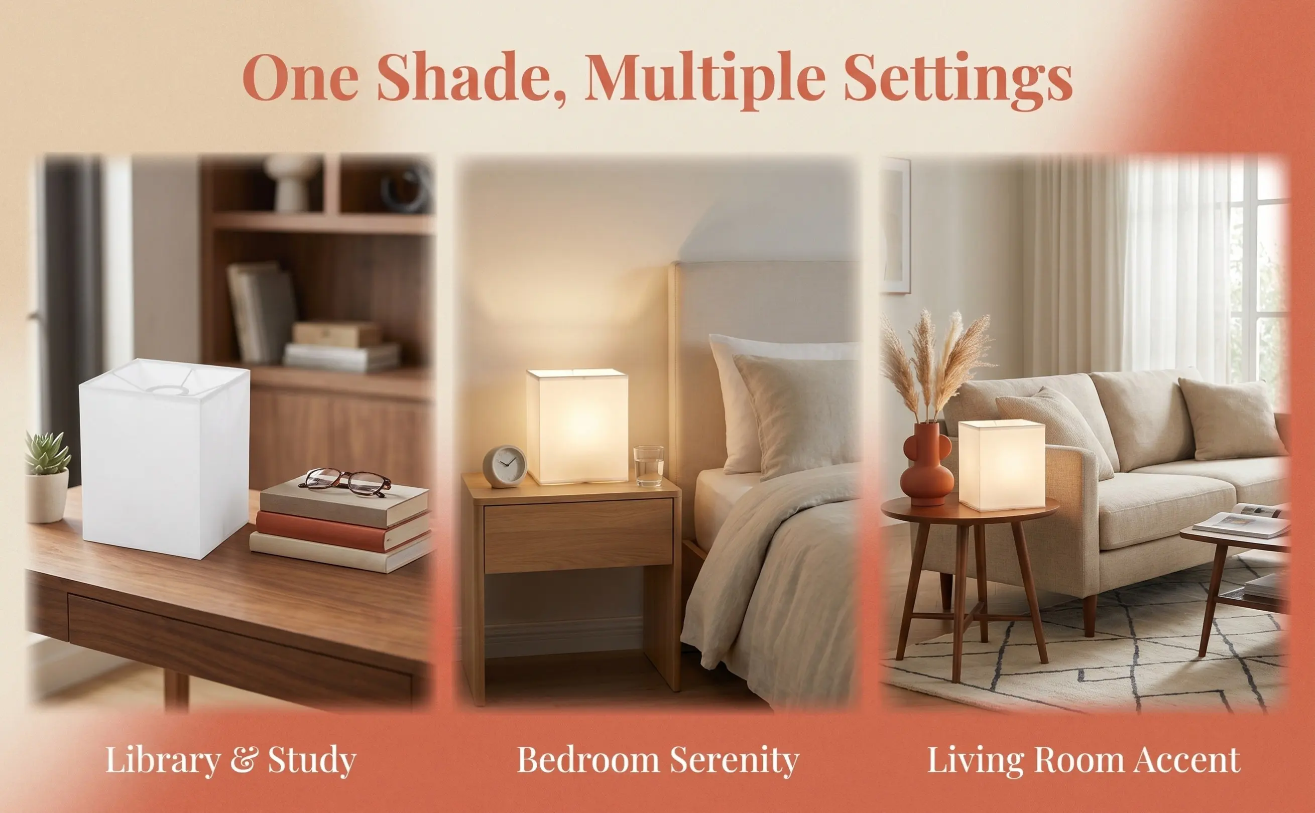Rectangular Cloth Lampshade Superior Wear Resistant Table Lamp Shade Bedroom Living Room Floor Lamp Replacement Light Cover