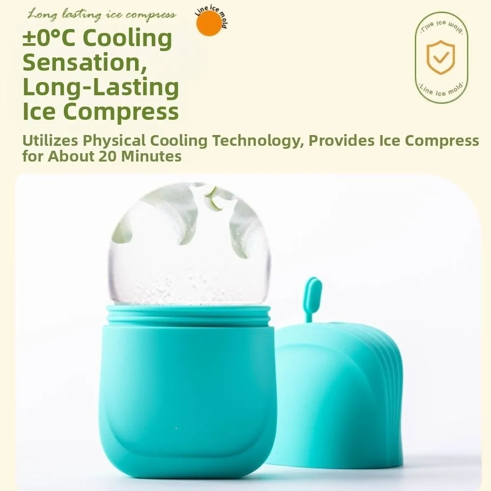 Portable Silicone Ice Roller for Face Reusable Face Lifting Ice Mold Beauty Skin Care Tools Facial Massager Eyes and Neck