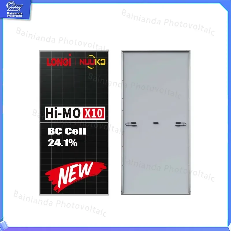 640W 650W N Type Bifacial Solar Panel 24.1% Efficiency Single Glass Monocrystalline PV Module for Himo X9 X10 LR7 72HVH