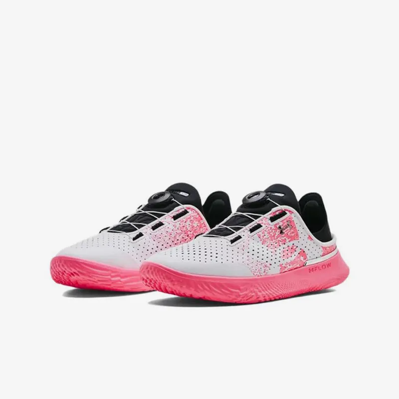 2026 Sport Under Armour 3026409-600 Casual Shoes UA FLOW Midsole Breathable Mesh Upper Non Slip Outsole Comfortable Pink Trainer