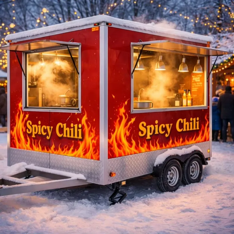 Mobile Food Cart for Campus Vending Student Snack Truck for University School Canteen Service