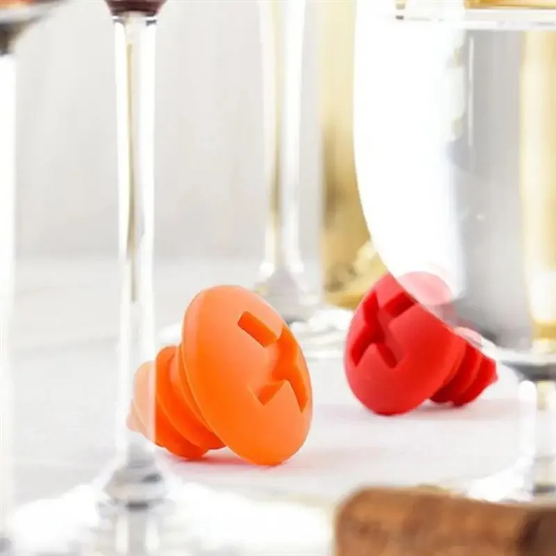 Silicone Screw Shape Wine Stopper 6