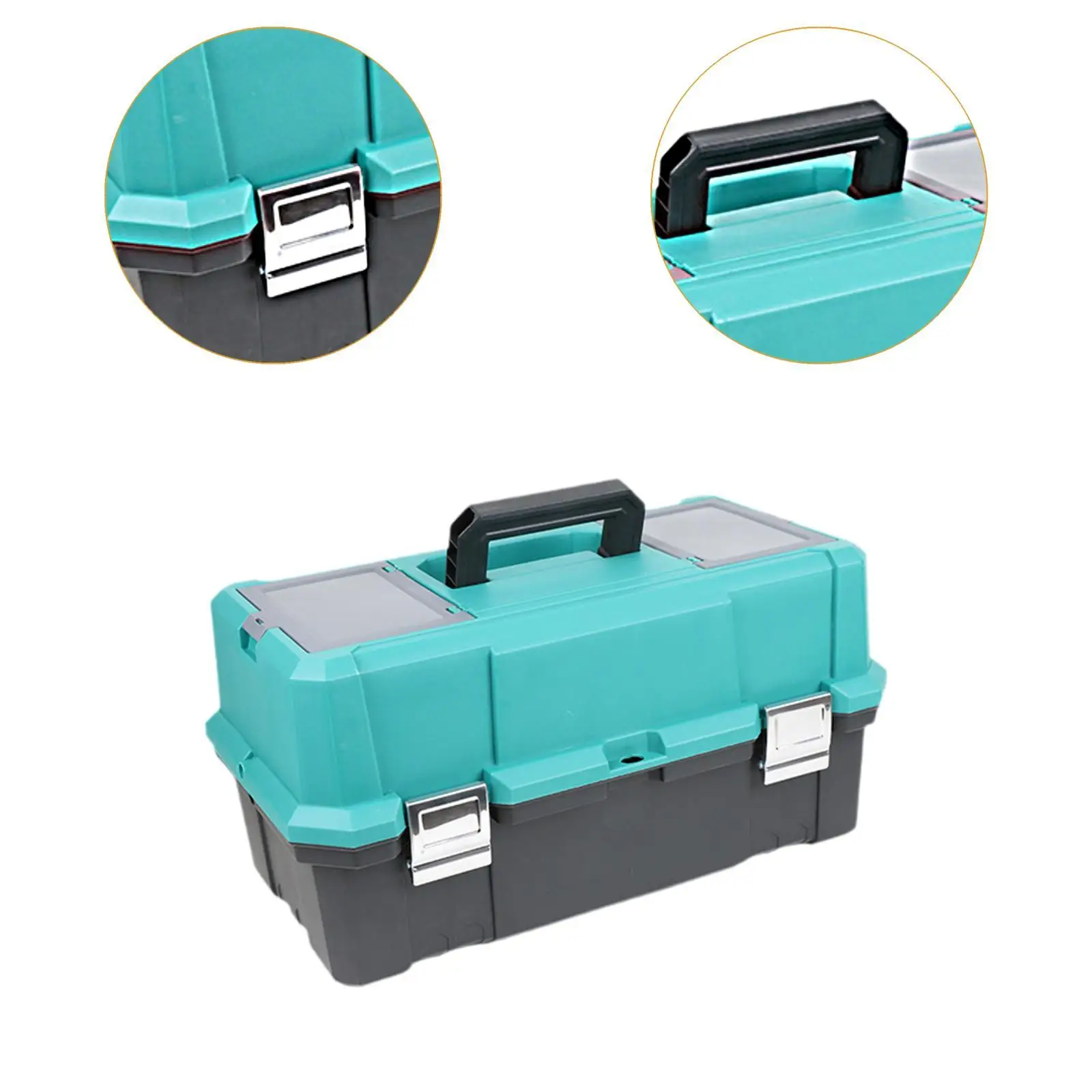 Handheld Tool Box Hardware Organizer Lockable Convenient Portable Tool Organizer
