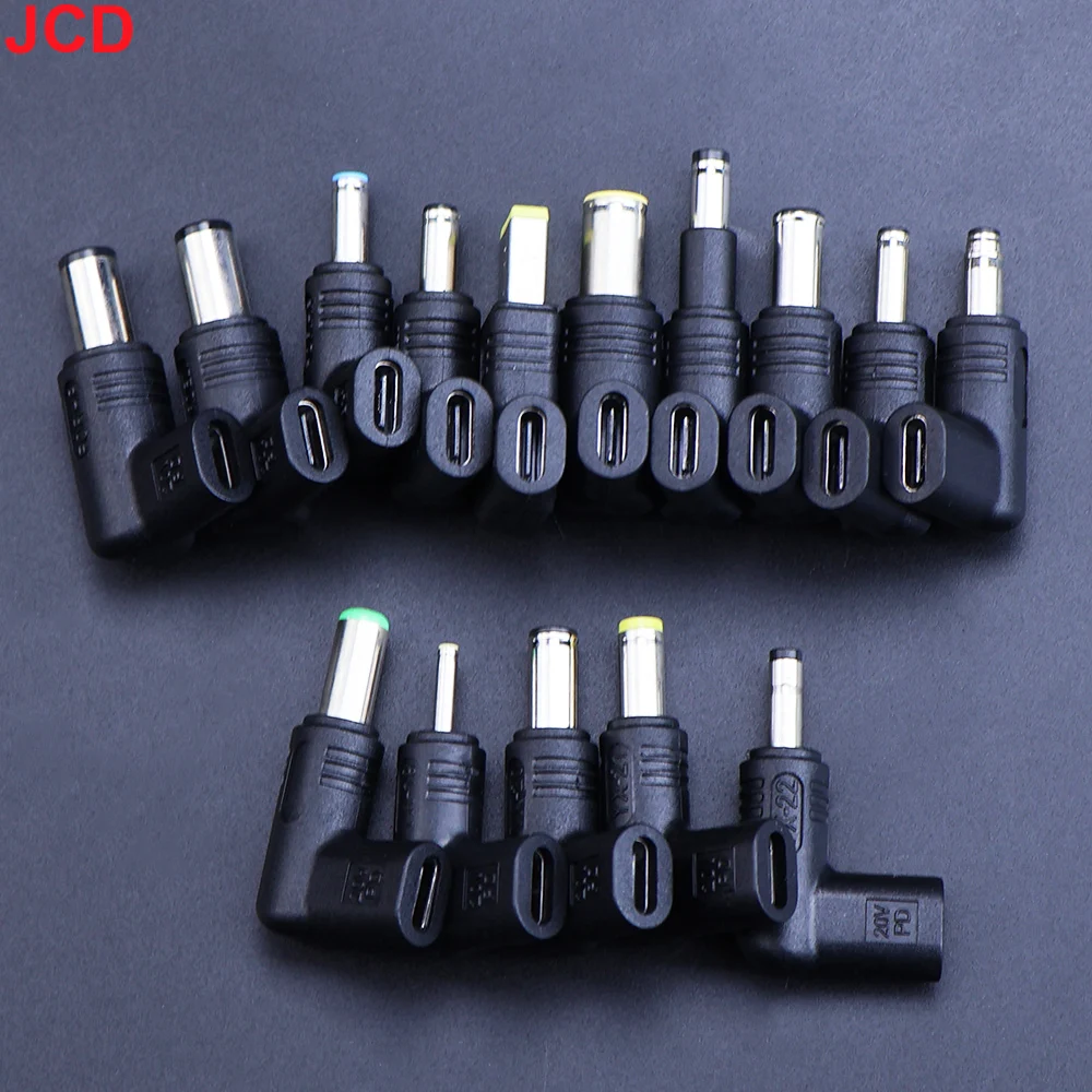 1pcs PD 20V USB 3.1 Type-C Female To DC 2.5*0.7 4.0*1.35/1.7 Male Connector Laptop Power Adapter Converter Plug For ASUS HP Dell