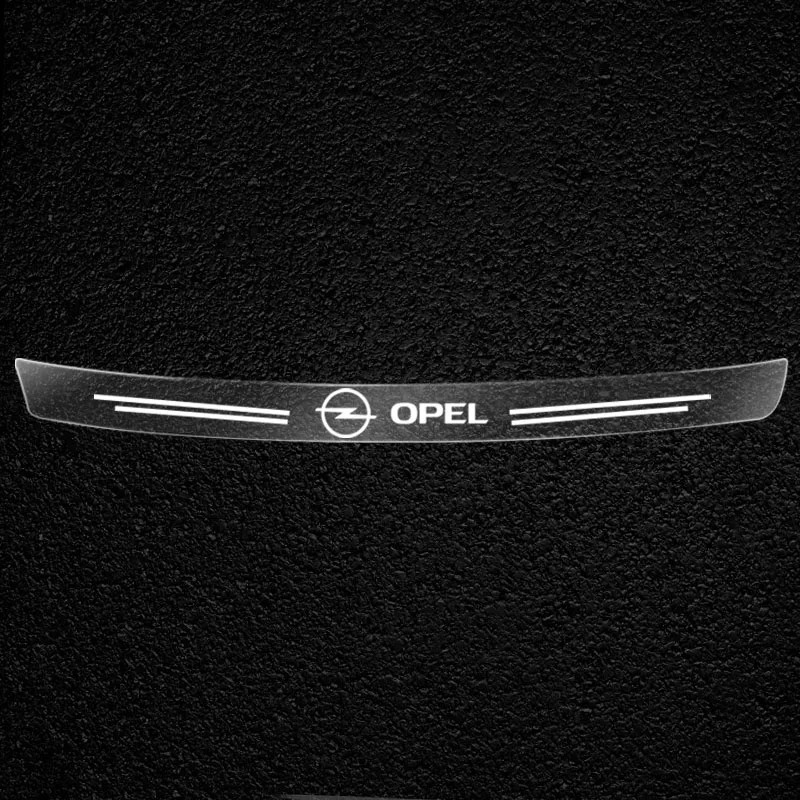 1Pc Transparent Car Trunk Badge Protective Sticker Accessories For Opel Adam Ampera Corsa Insignia Karl Rocks-e Astra New Energy
