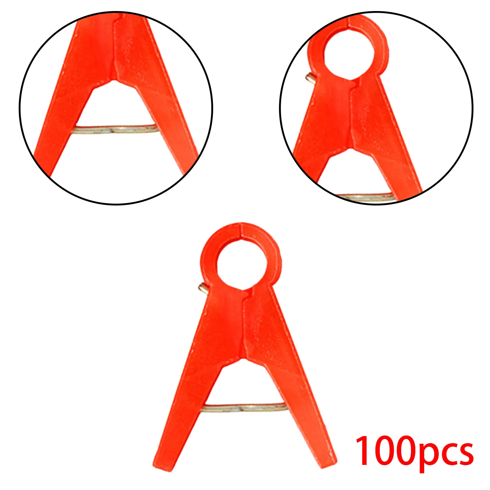 Clips de soporte para plantas de jardín, enrejados verticales para plantas trepadoras, verduras, pepino, vid, invernadero, 100 piezas