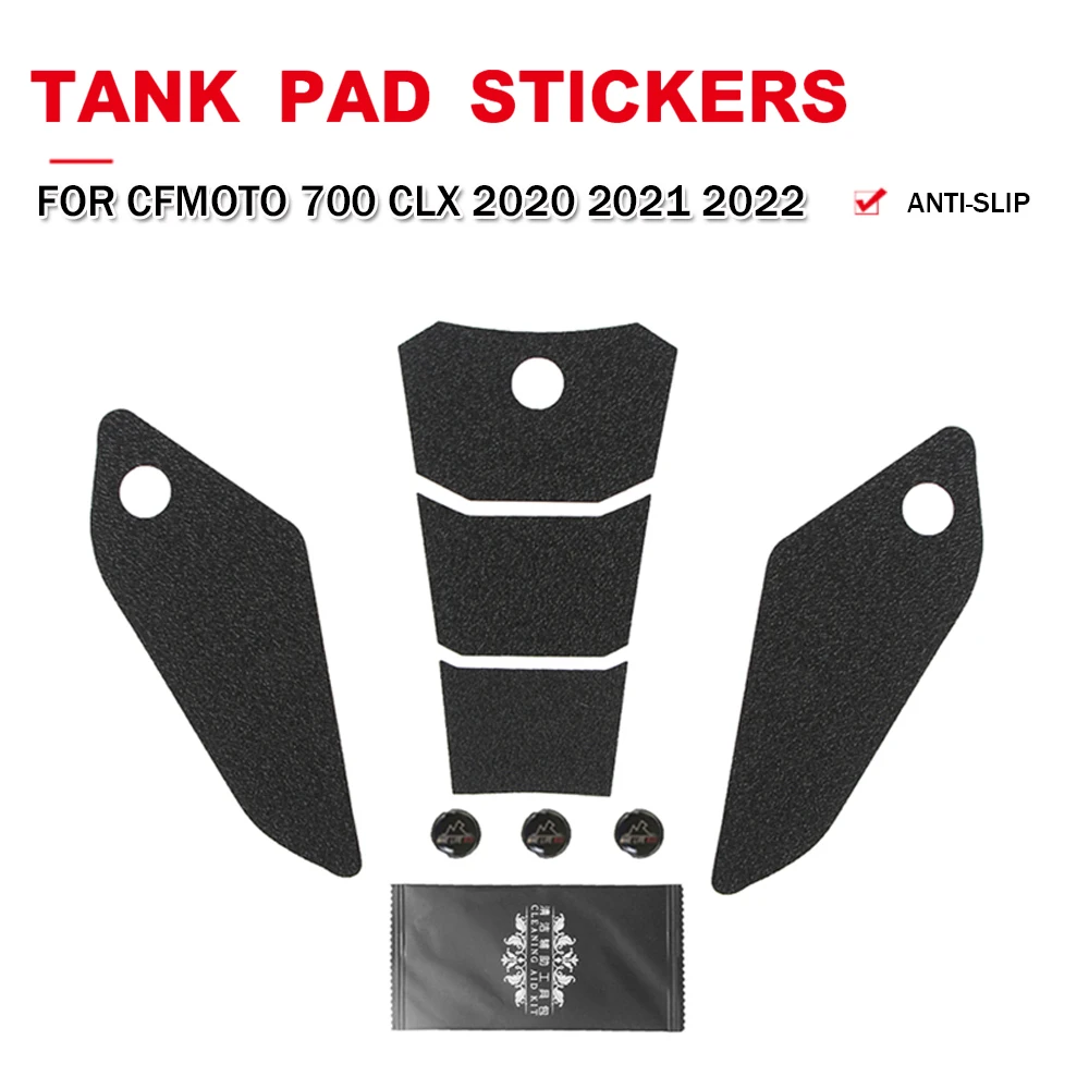 

For CFMOTO 700 CL-X 700 CLX 700CLX Motorcycle PVC Tank Traction Pad Side Gas Knee Grip Protector Antislip Sticker 2020 2021 2022