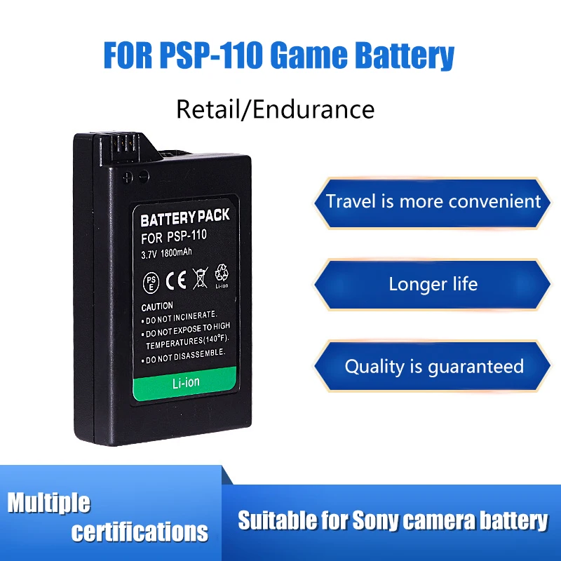 For Sony PSP-110 battery PSP-1000/1001/1002/1003/1004/1005/1006