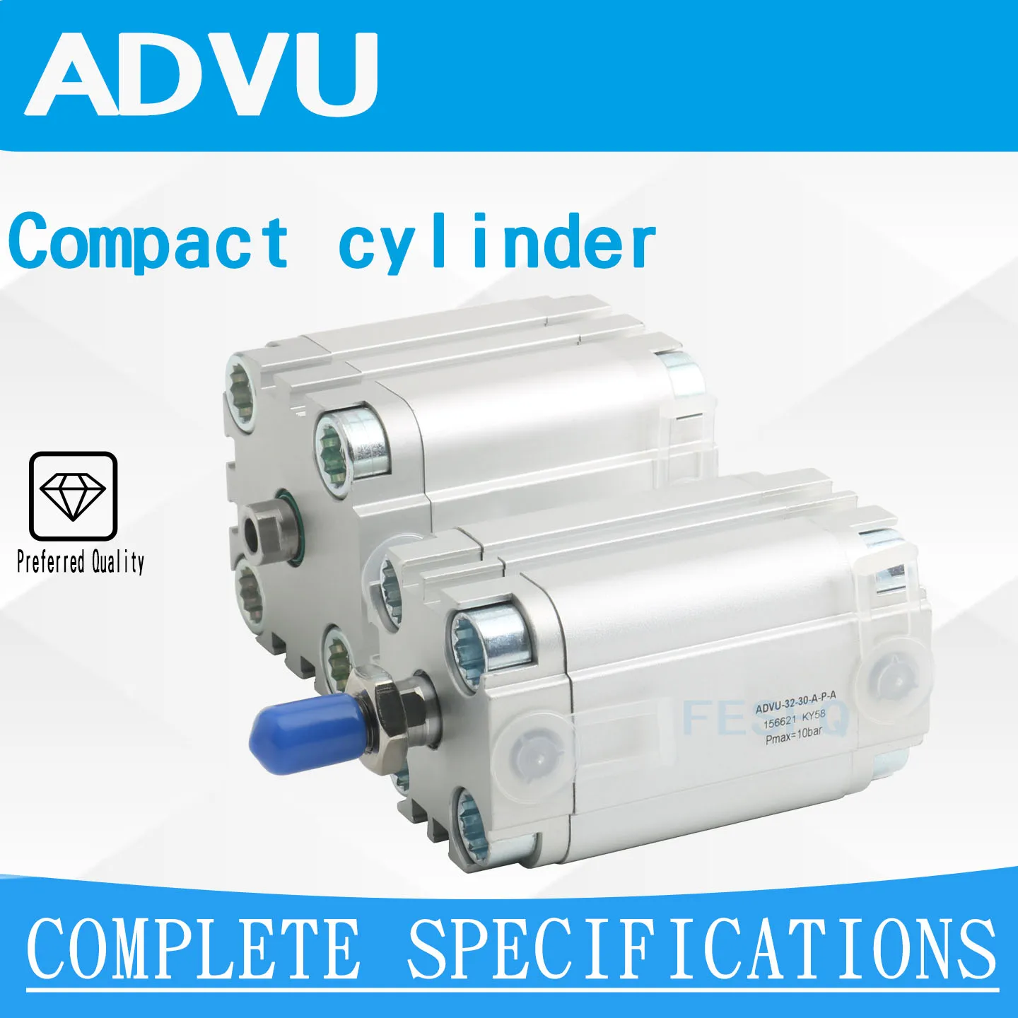 

Компактный цилиндр ADVU-63-10-P-A ADVU-63-15-20-25-30-40-50-60-80-P-A ADVU-63-10-A-P-A ADVU-63-15-20-25-30-40-50-60-80-A-P-A
