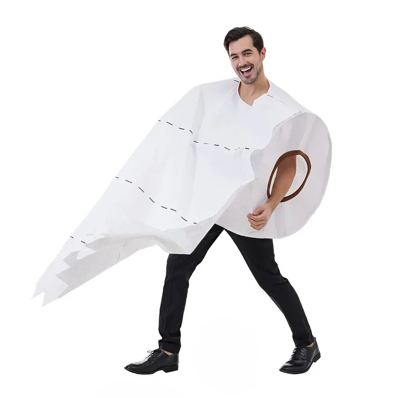Adult Funny Rolling Paper 3D Print Cosplay Clothing for Halloween Cos Party Roll Paper Tissue Toilet Carnival Costume image 2