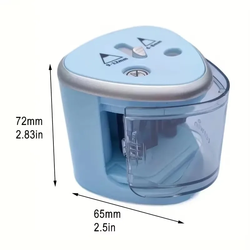 TENWIN 1pc Dual Hole Electric Pencil Sharpener,Pencil Sharpener,Convenient,Fast and Easy to Sharpen,Suitable for 6-12mm Pencils